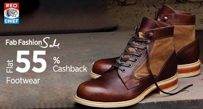 India Desire : Paytm- Redchief Shoes Flat 55% Cashback